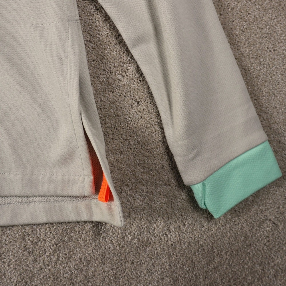 Nike FlyEase Youth XL Sweatshirt Light Iron Ore Mint Total Orange DM8539-072 NEW - Picture 10 of 12